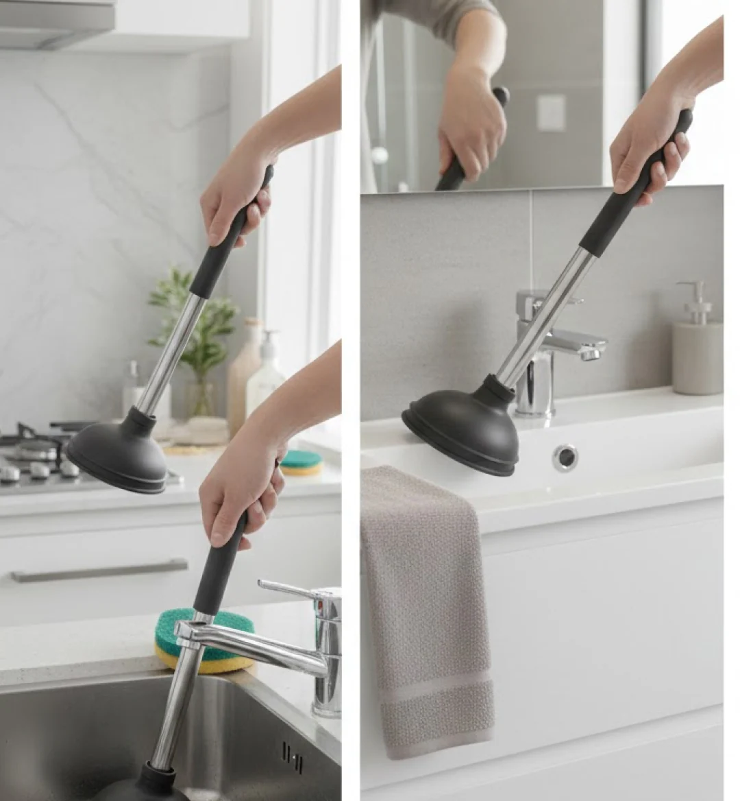 Drain Unblocker Pump for Kitchen, Sink & Toilet Cleaning - Image 7