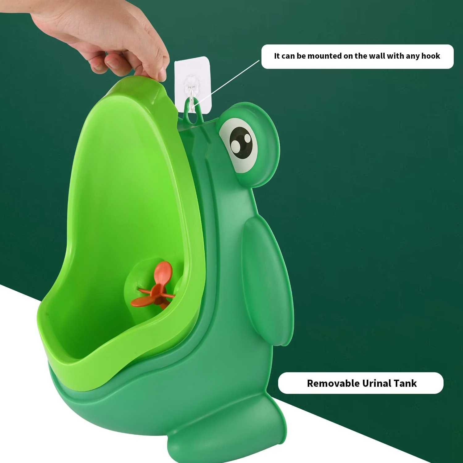 Cute Frog Standing Potty Training Urinal for Boys - Toilet with Funny Aiming Target - Image 7