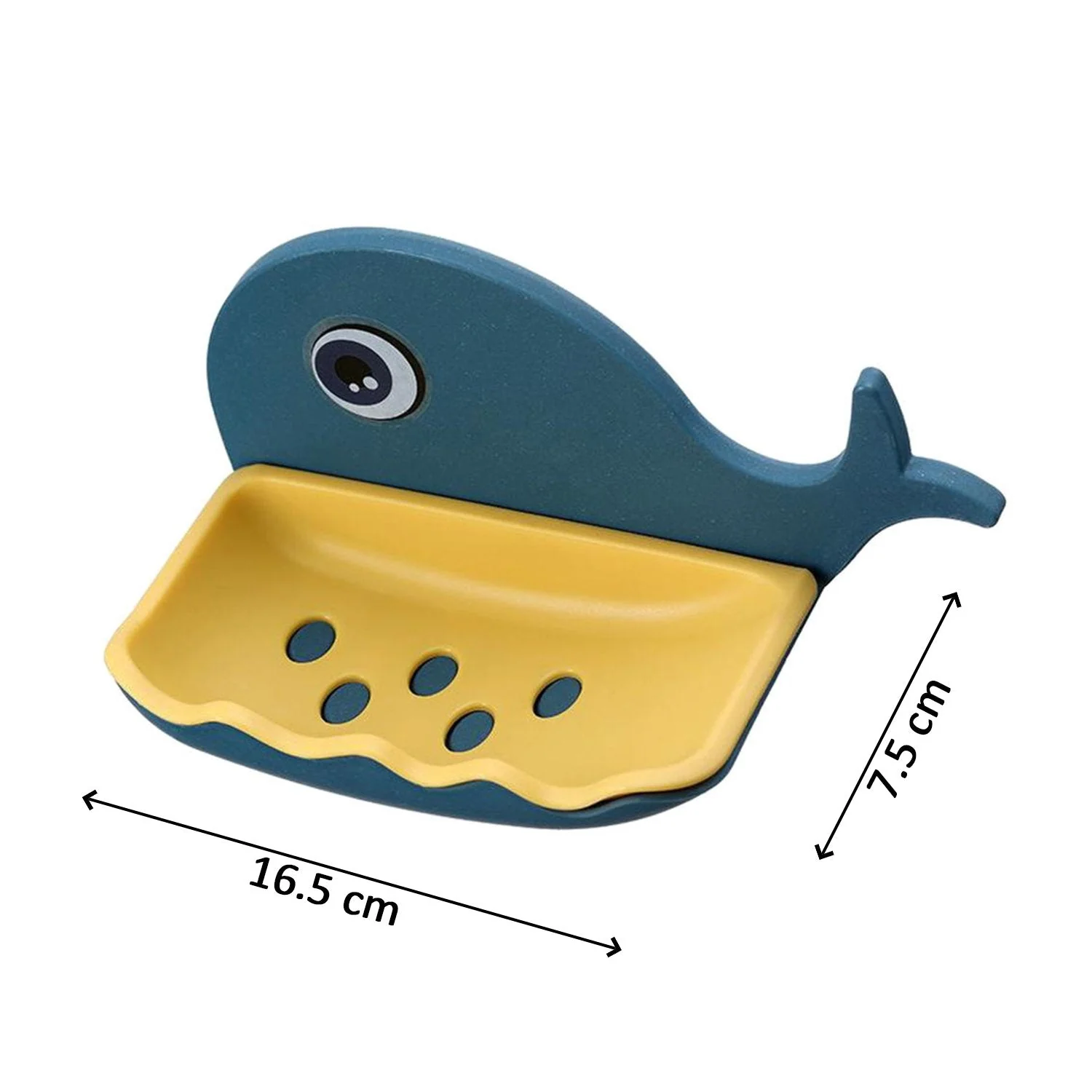 Fish Shape Wall-Mounted Double Layer Soap Holder for Bathroom & Kitchen - Image 7