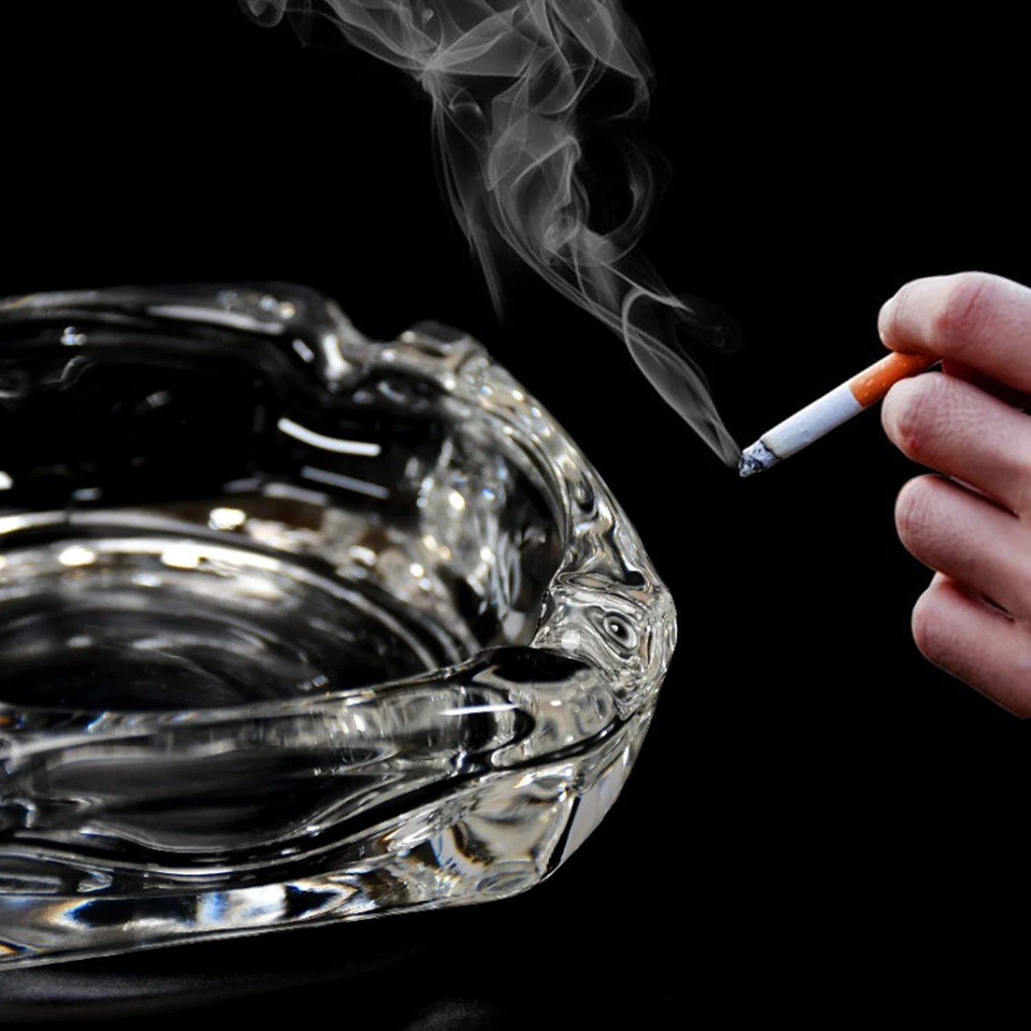 Glass Brunswick Crystal Quality Cigar Cigarette Ashtray - Image 13