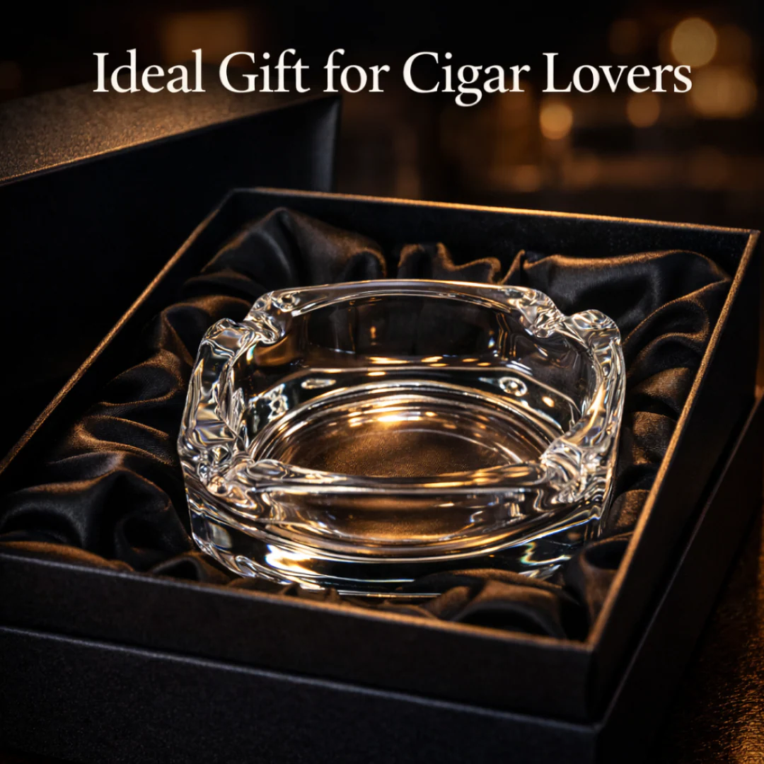 Glass Brunswick Crystal Quality Cigar Cigarette Ashtray - Image 6
