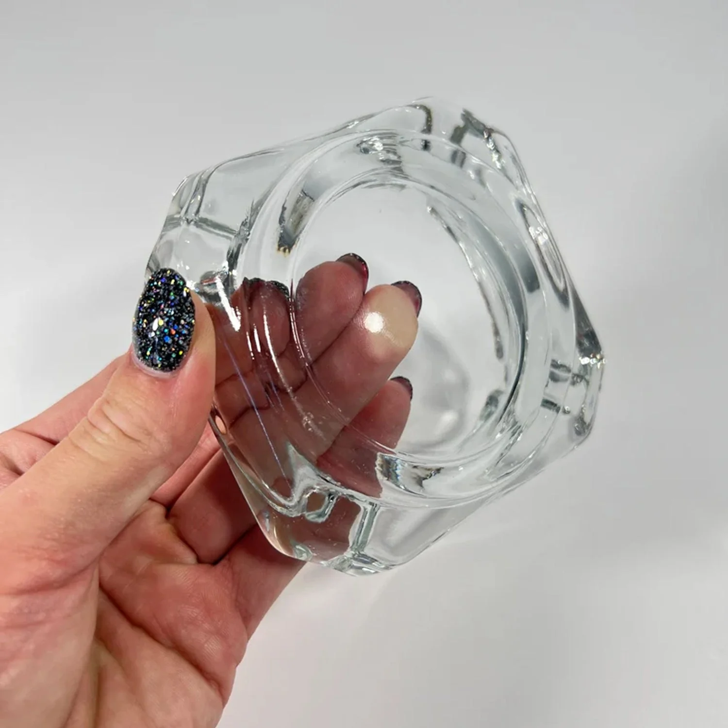 Glass Brunswick Crystal Quality Cigar Cigarette Ashtray - Image 9
