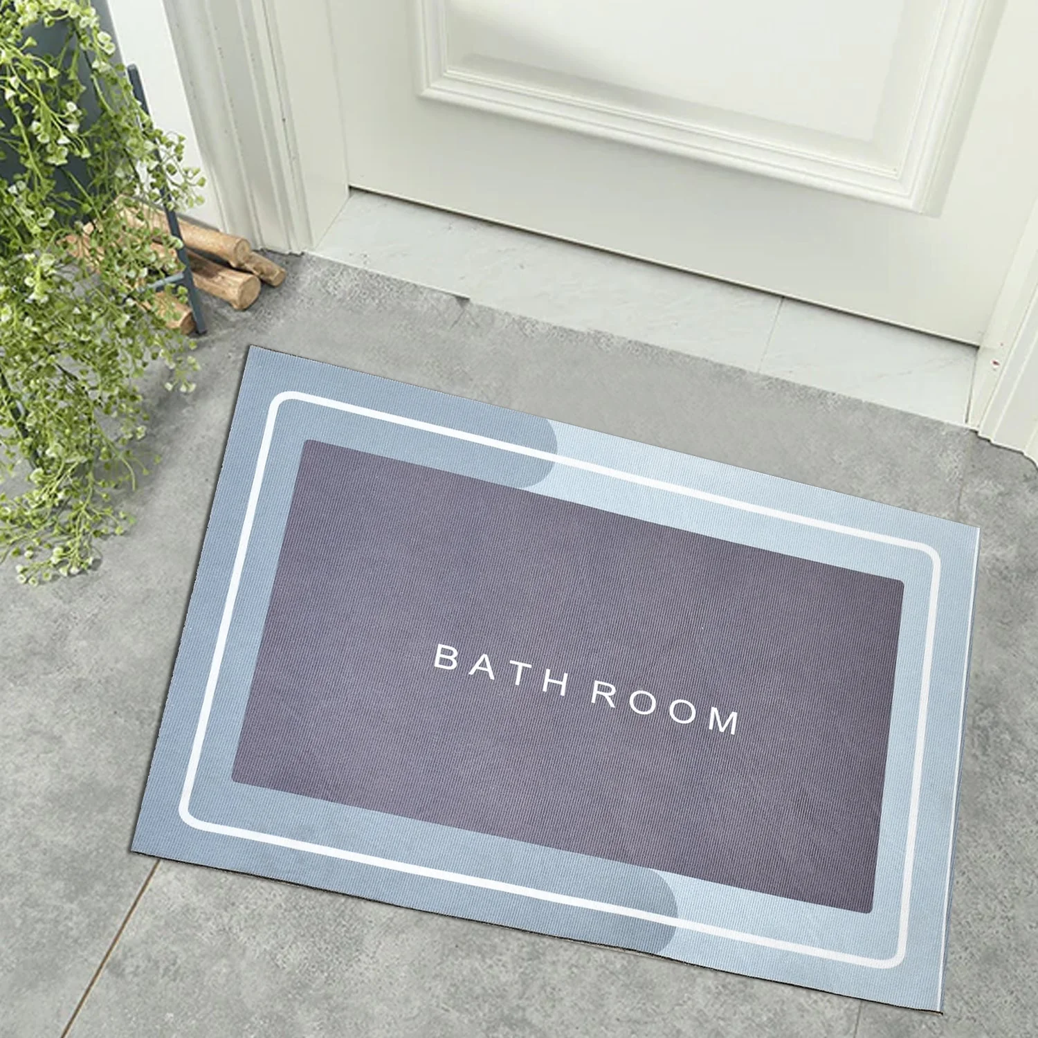 Square Bathroom mat Quick Drying Absorbent mat for Home, Kitchen (57x38cm) - Image 10
