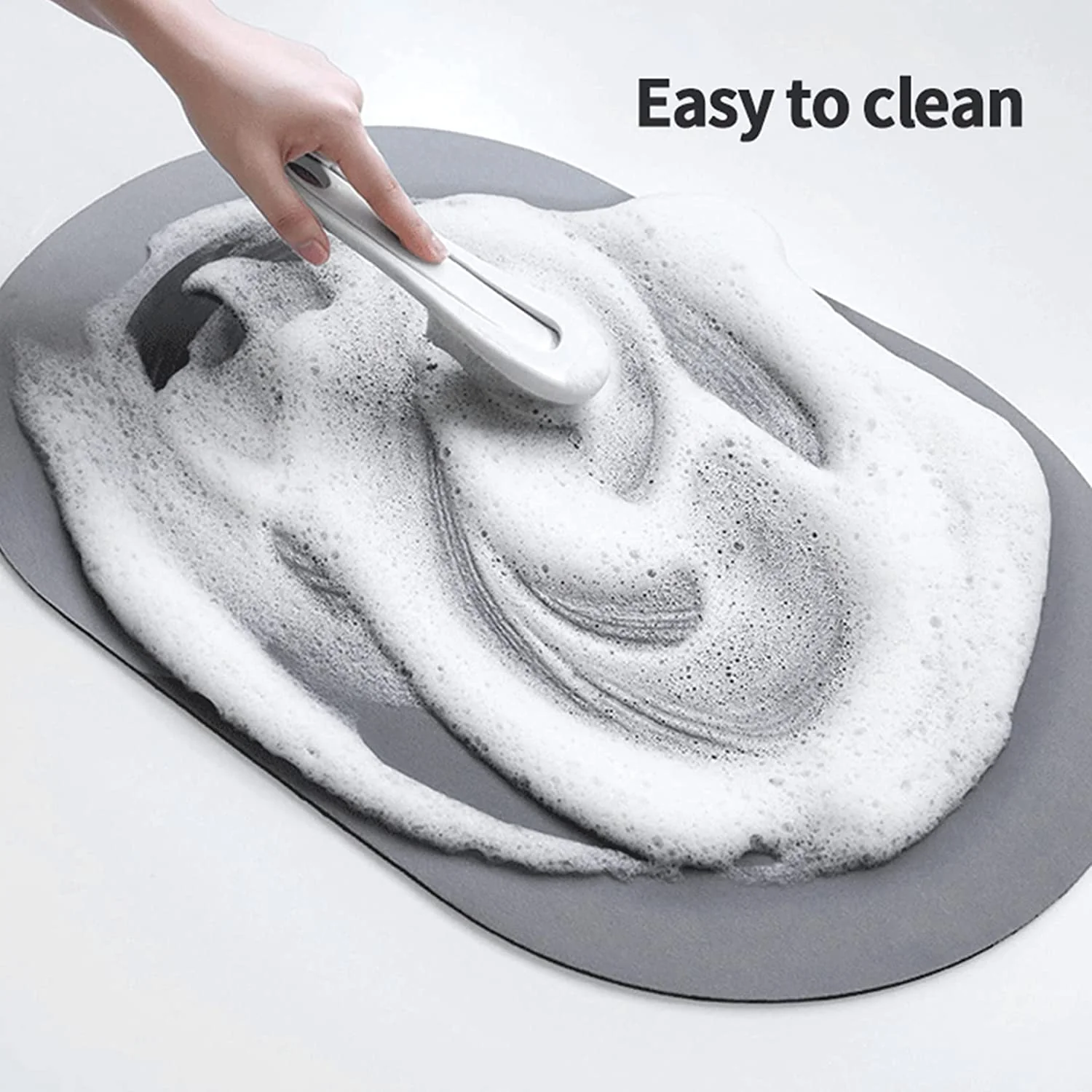 Square Bathroom mat Quick Drying Absorbent mat for Home, Kitchen (57x38cm) - Image 6