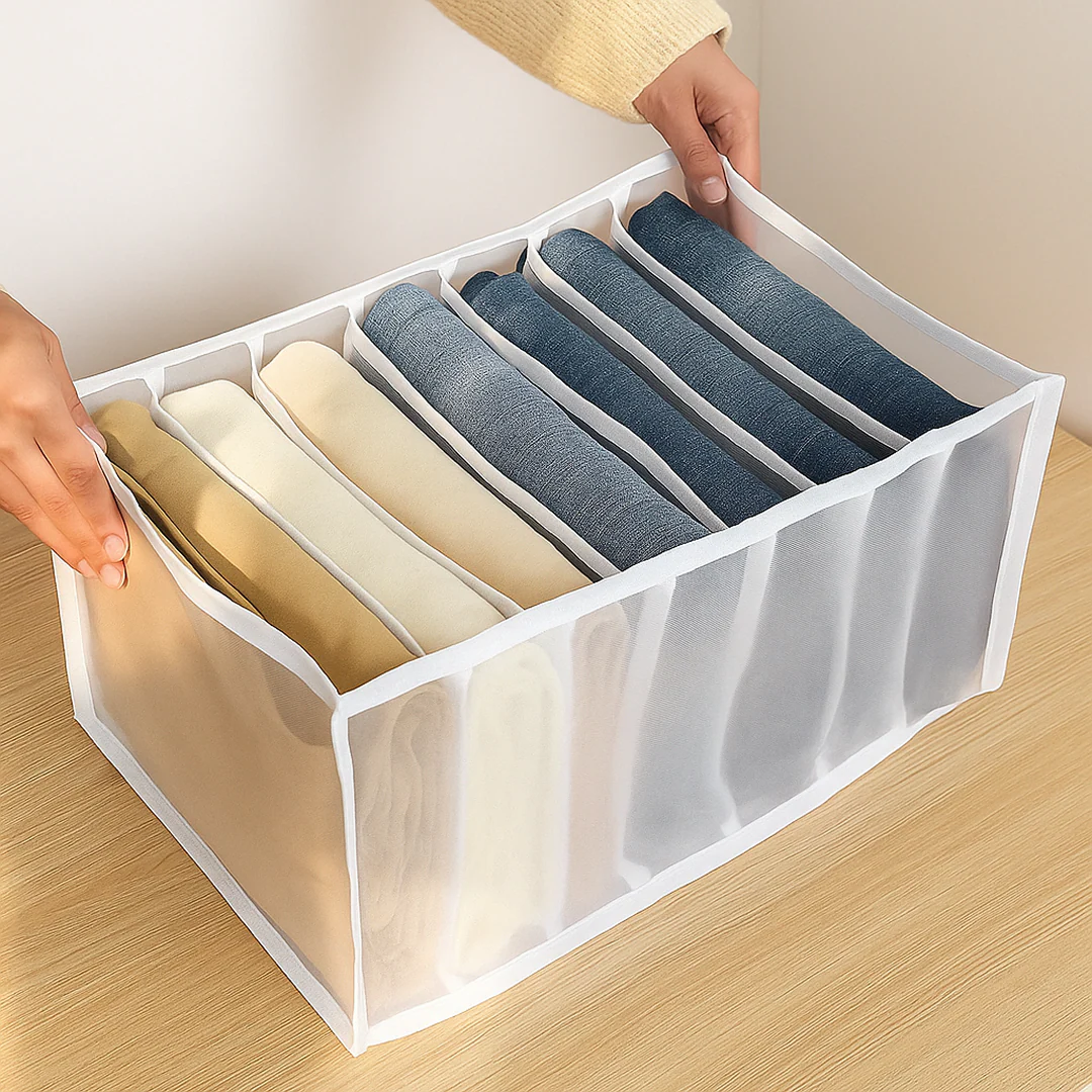 7 Grid Clothes Organizer for Wardrobe Storage - Image 10