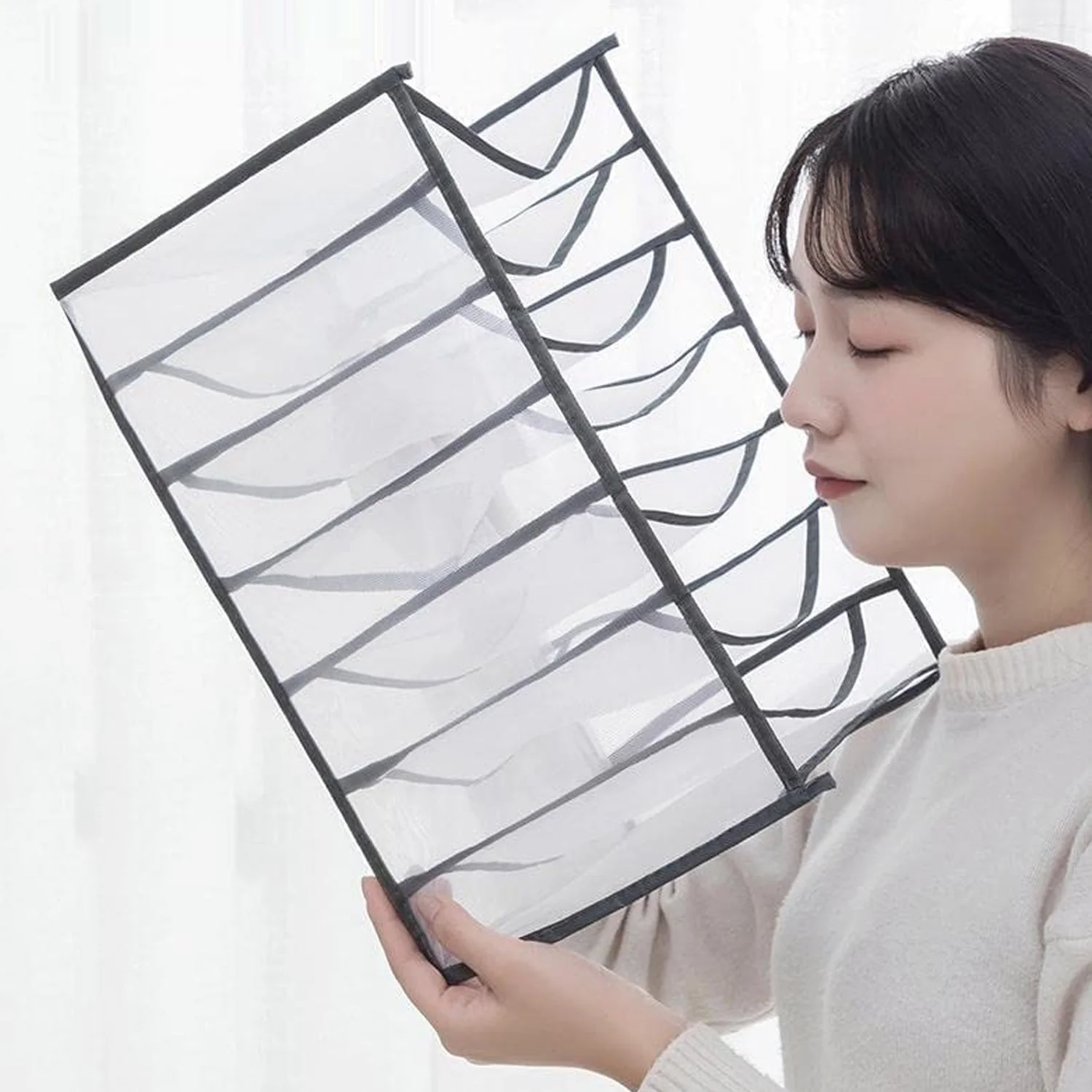 7 Grid Clothes Organizer for Wardrobe Storage - Image 11