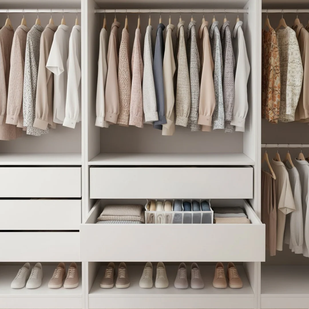 7 Grid Clothes Organizer for Wardrobe Storage - Image 4