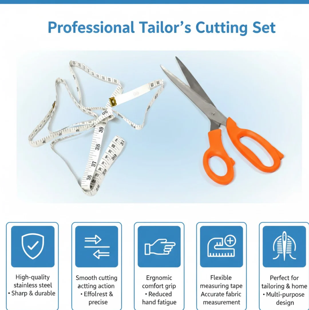 Tailor Scissors And Measuring Tape High Quality Scissor - Image 8
