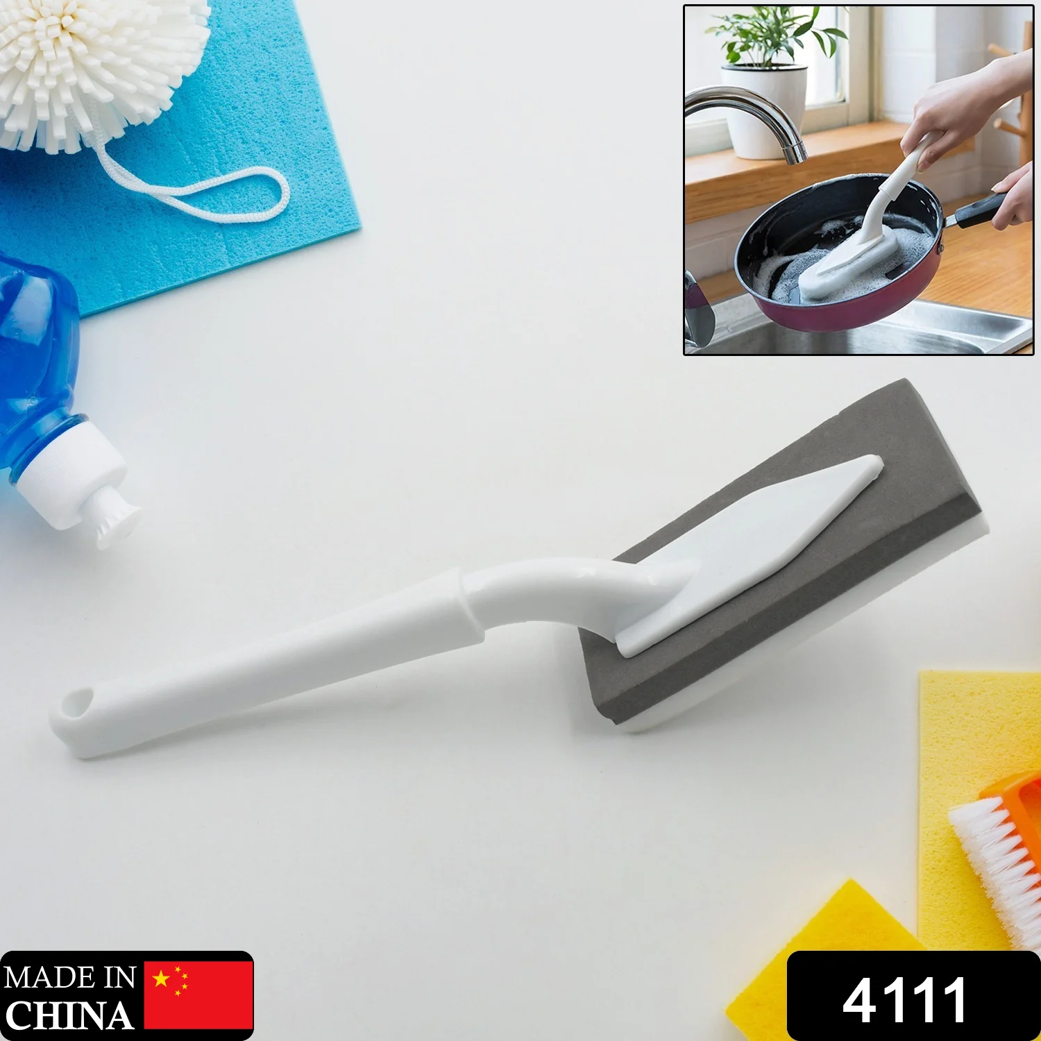 Cleaning Brush Creative Triangle Kitchen Brush Bathroom Cleaning Tool Cleaning Brush - Image 2
