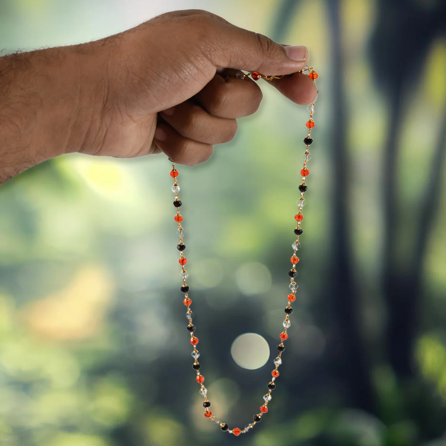 Natural Crystal Mala Beads for Meditation and Wellness - Image 3