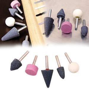 '-5 Pcs Shank Abrasive Mounted Stone (Multicolour) - Image 4