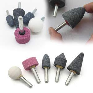 '-5 Pcs Shank Abrasive Mounted Stone (Multicolour) - Image 6