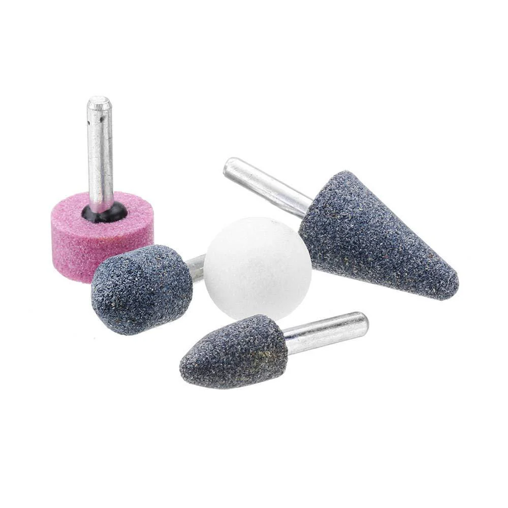 '-5 Pcs Shank Abrasive Mounted Stone (Multicolour) - Image 7