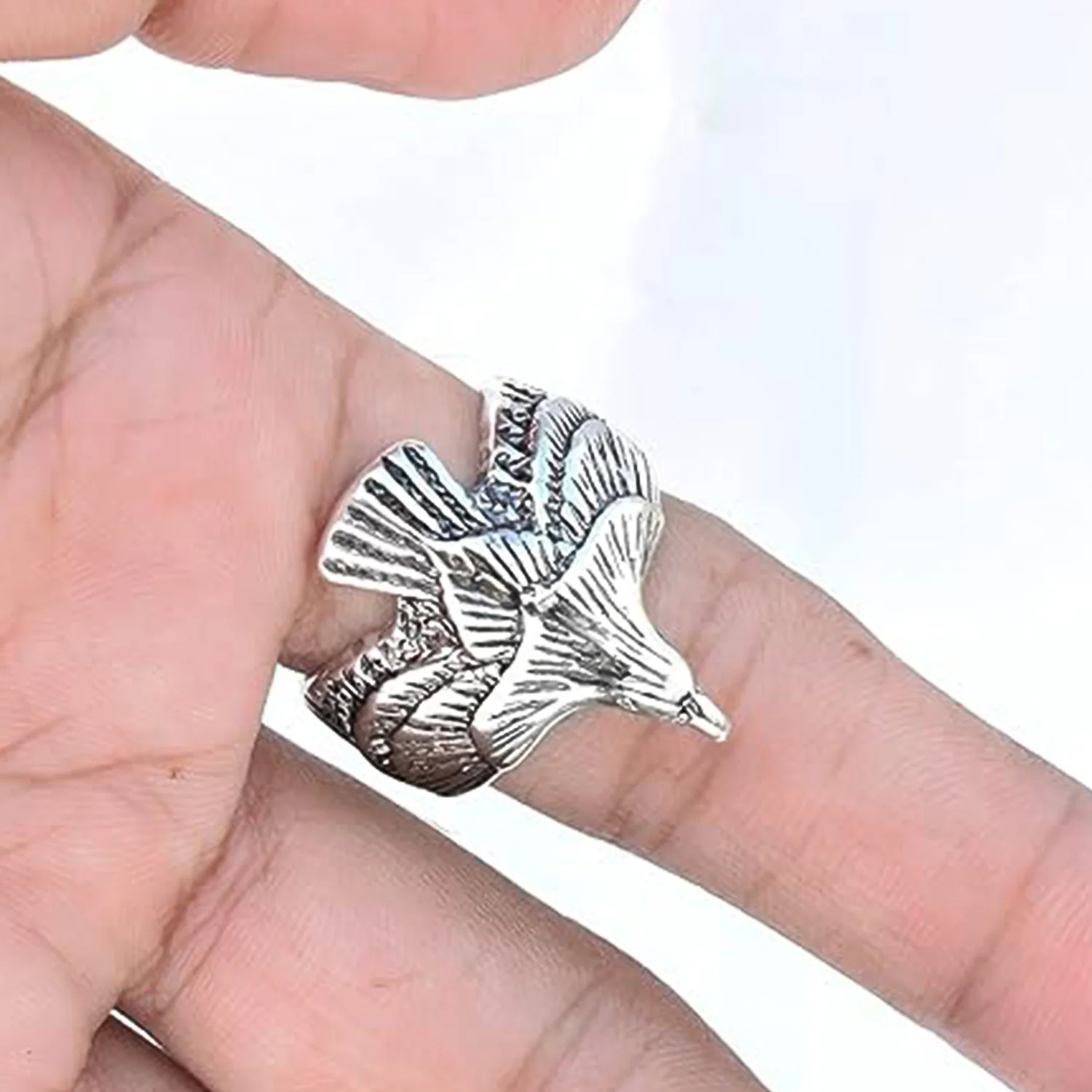 Love And Promises Attractive Flying Eagle Fingre Ring - Image 3