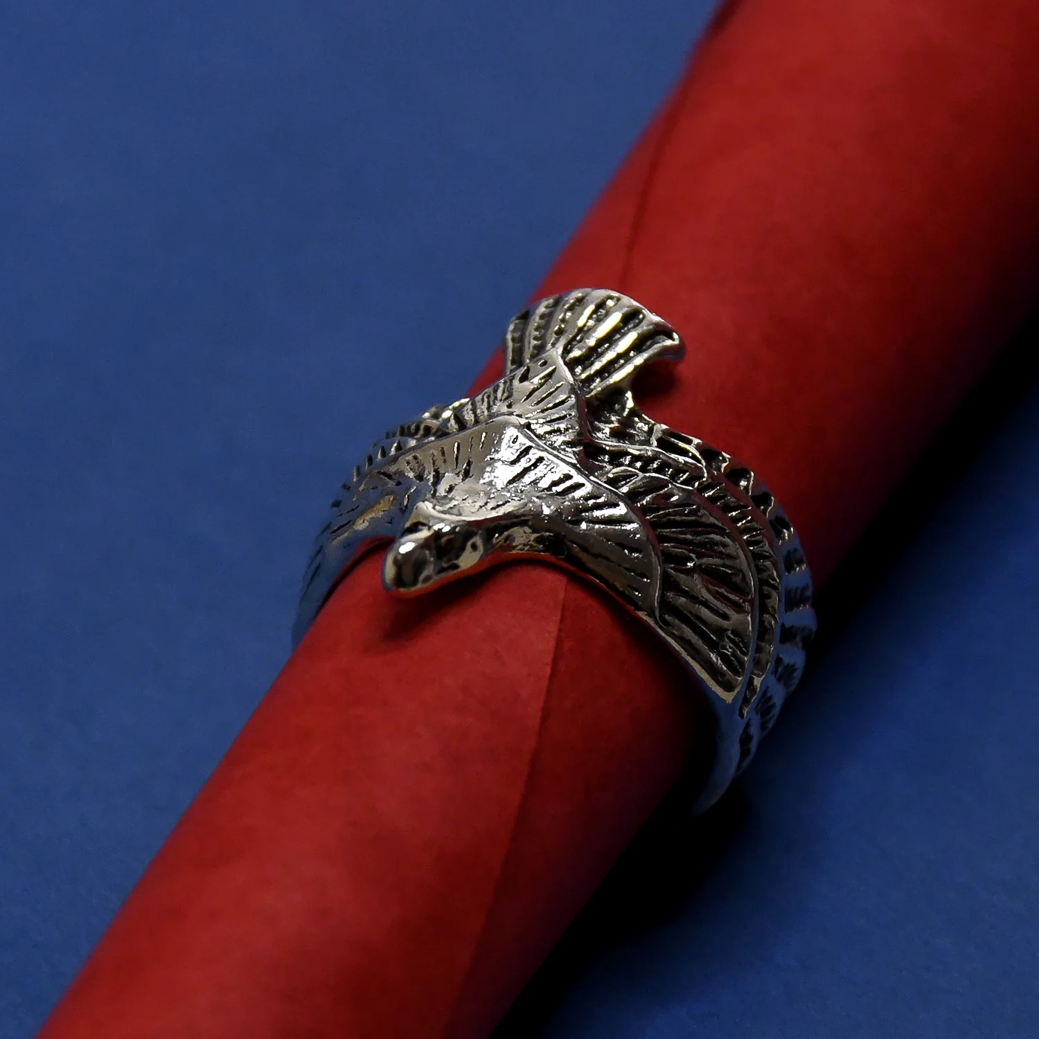 Love And Promises Attractive Flying Eagle Fingre Ring - Image 4