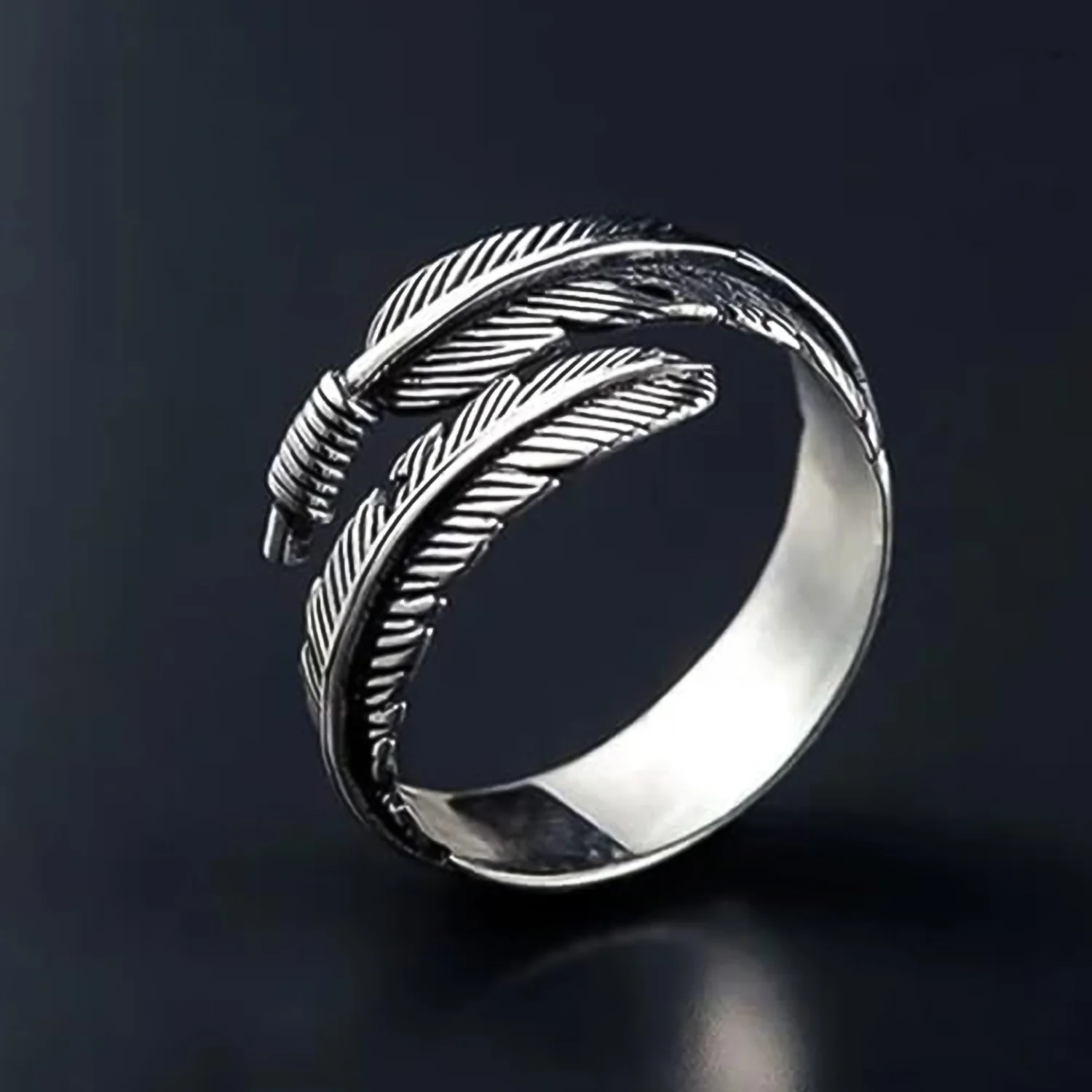 Boho Feather Ring, Gift for Her - Image 4