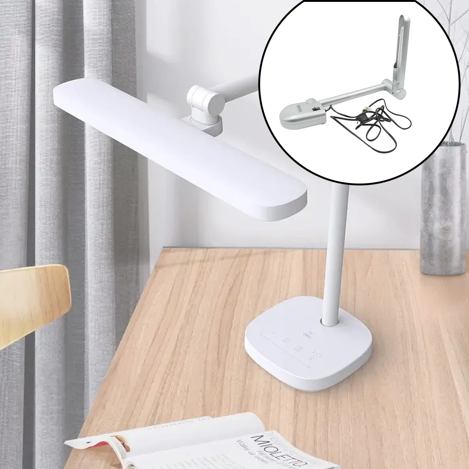 Multifunctional LED Desk Lamp for Study & Office – Eye-Caring Light (1 Pc) - Image 7