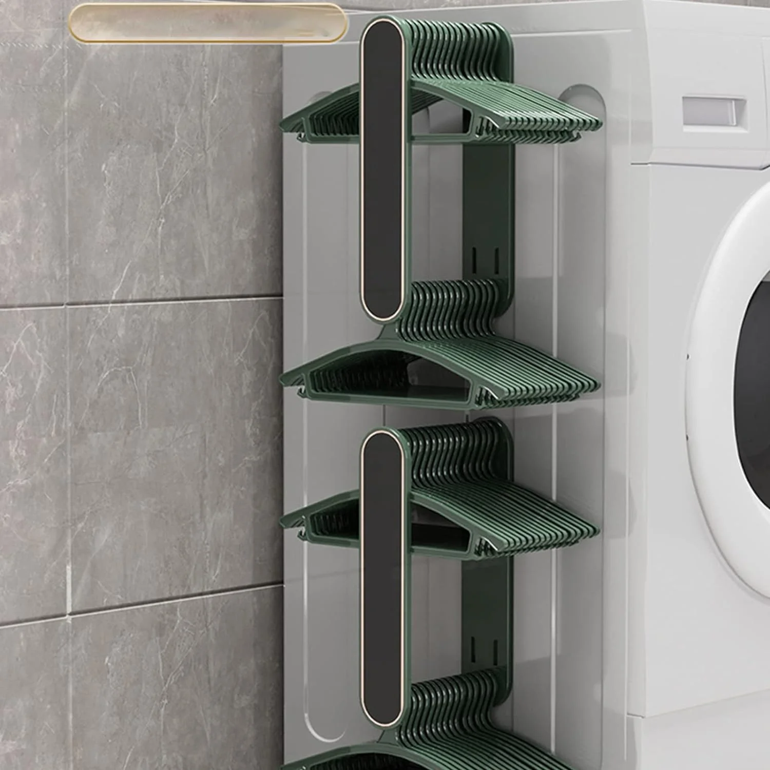 Wall Mounted Stretchable Clothes Hanger Holder Organizer - Image 7