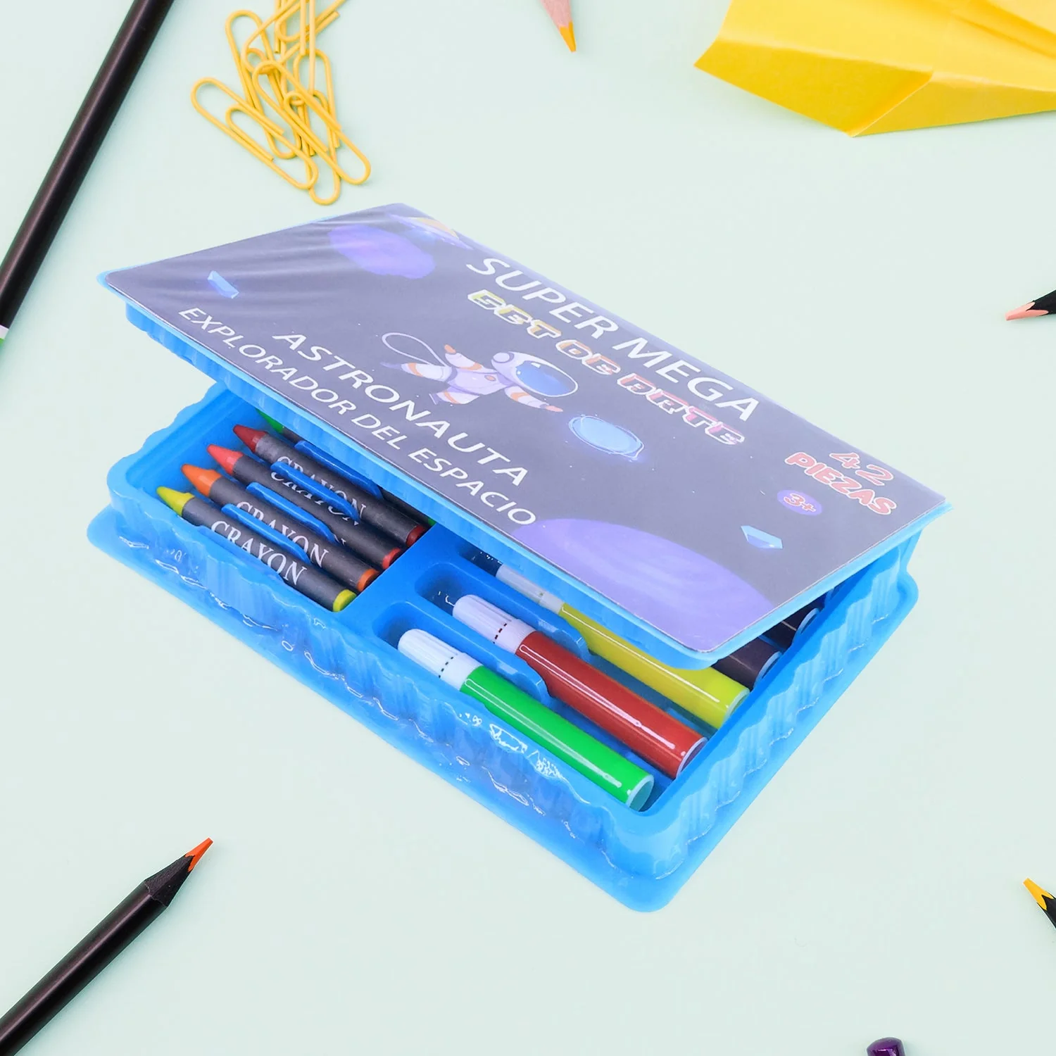 42-Piece Complete Kids Art & Craft Stationery Set - Image 4