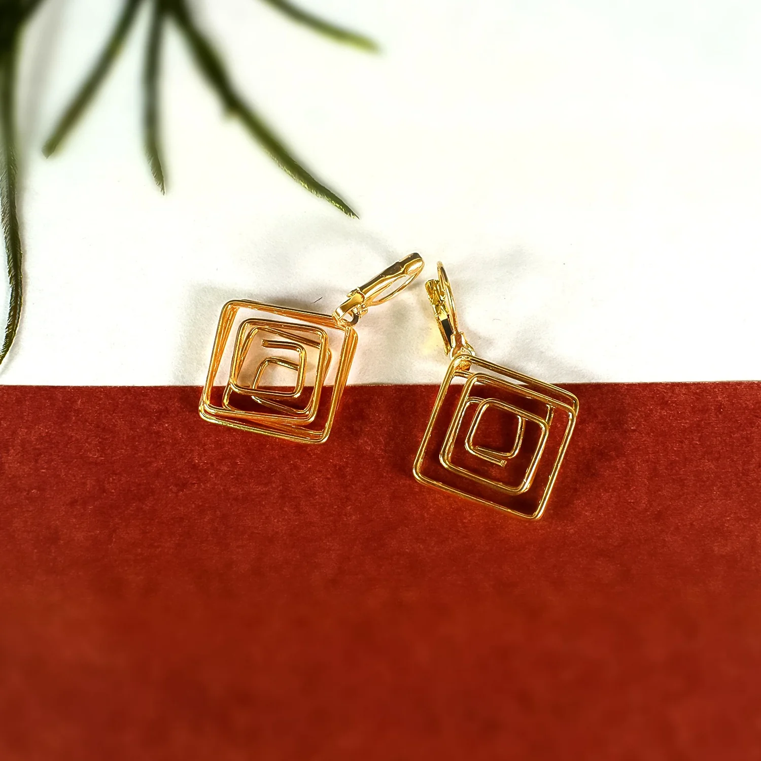 Korean Spiral Earrings for Women - Image 2