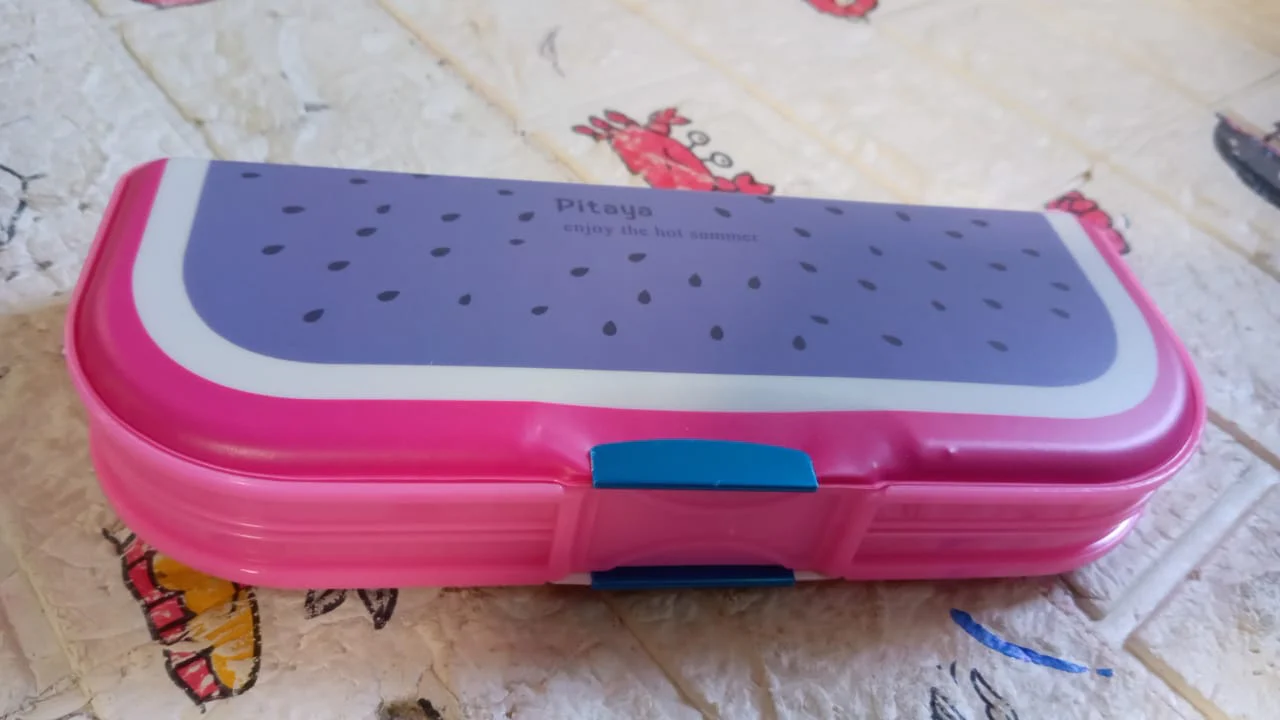 Multipurpose Cartoon Pencil Box – 2-Compartment Compass Box for Kids (Mix Color 1 Pc) - Image 7