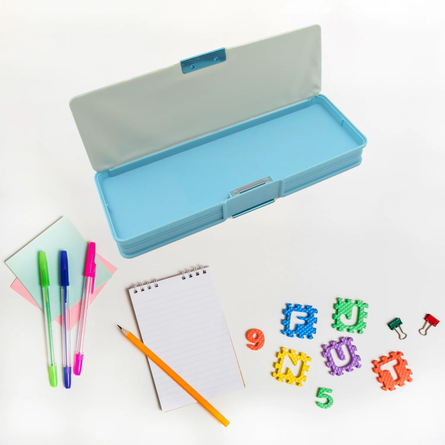 Magnetic Geometry Box - Double-Sided Pencil Case with Calculator for Students - Image 9