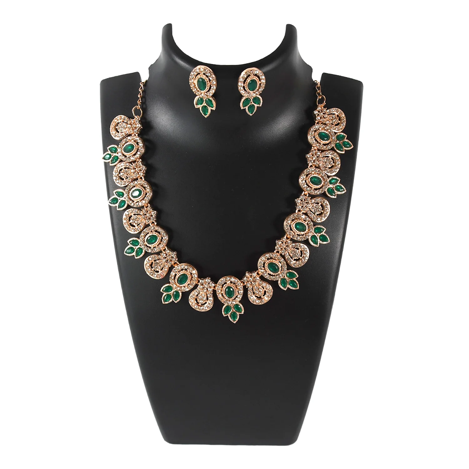 Elegant Green Necklace Set - Image 5