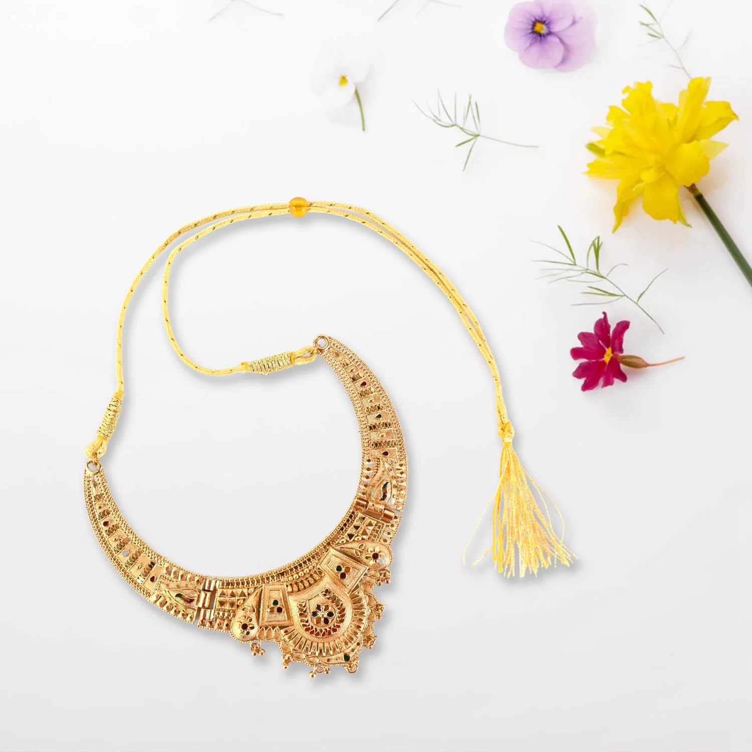 Luxurious Gold-Plated Necklace Set - Image 2