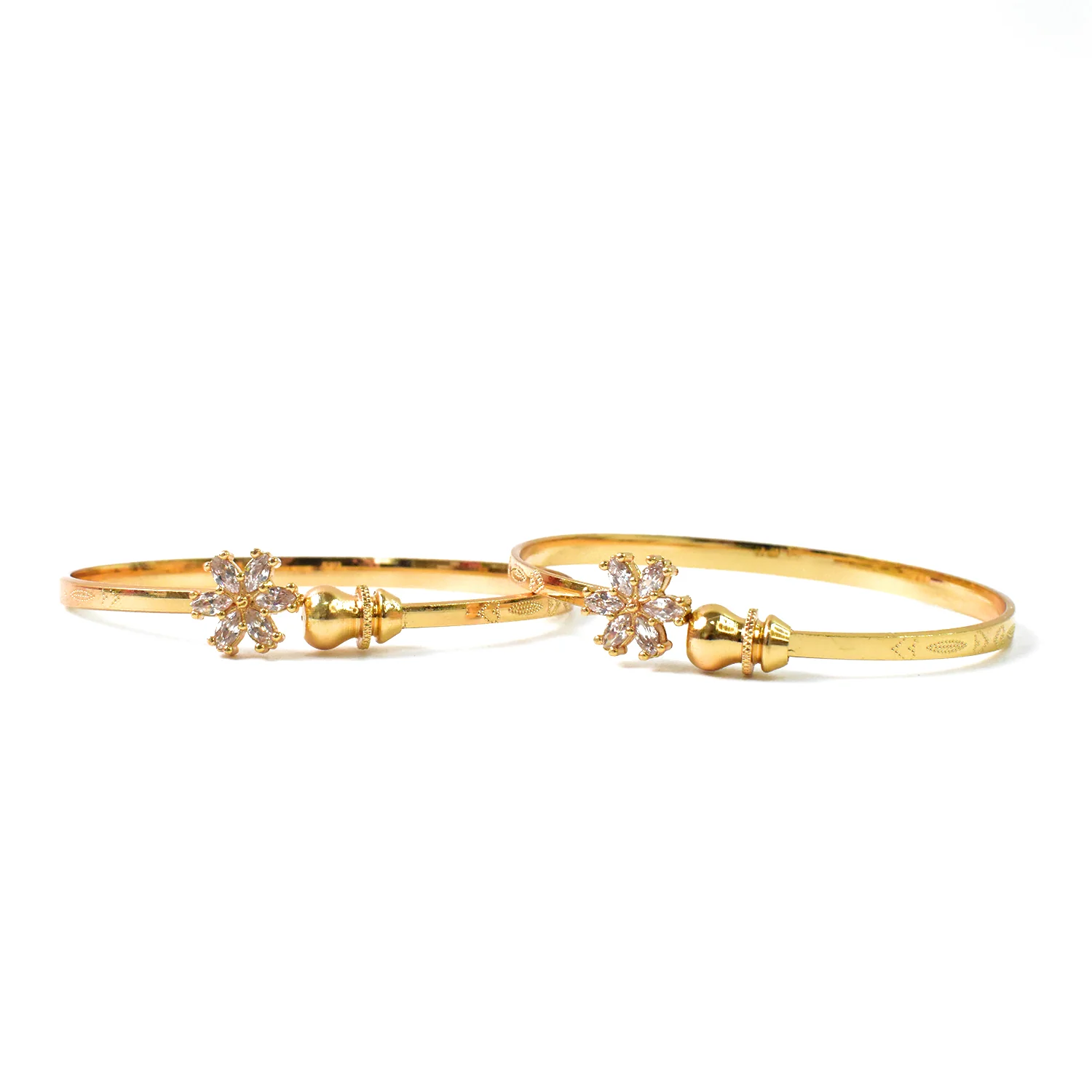 Elegant Golden Bangles (1 Pair) - Image 4