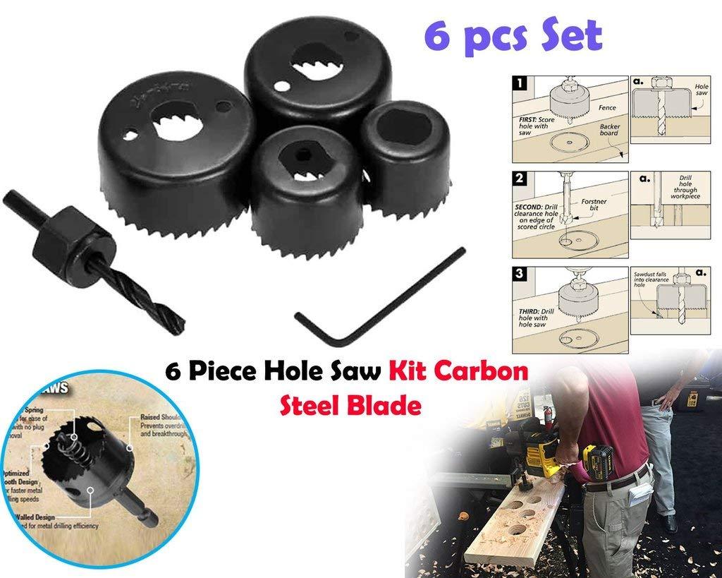 Hole Saw Set Drill Bit set 32mm ,38mm ,44mm ,54mm (6 pcs) - Image 6
