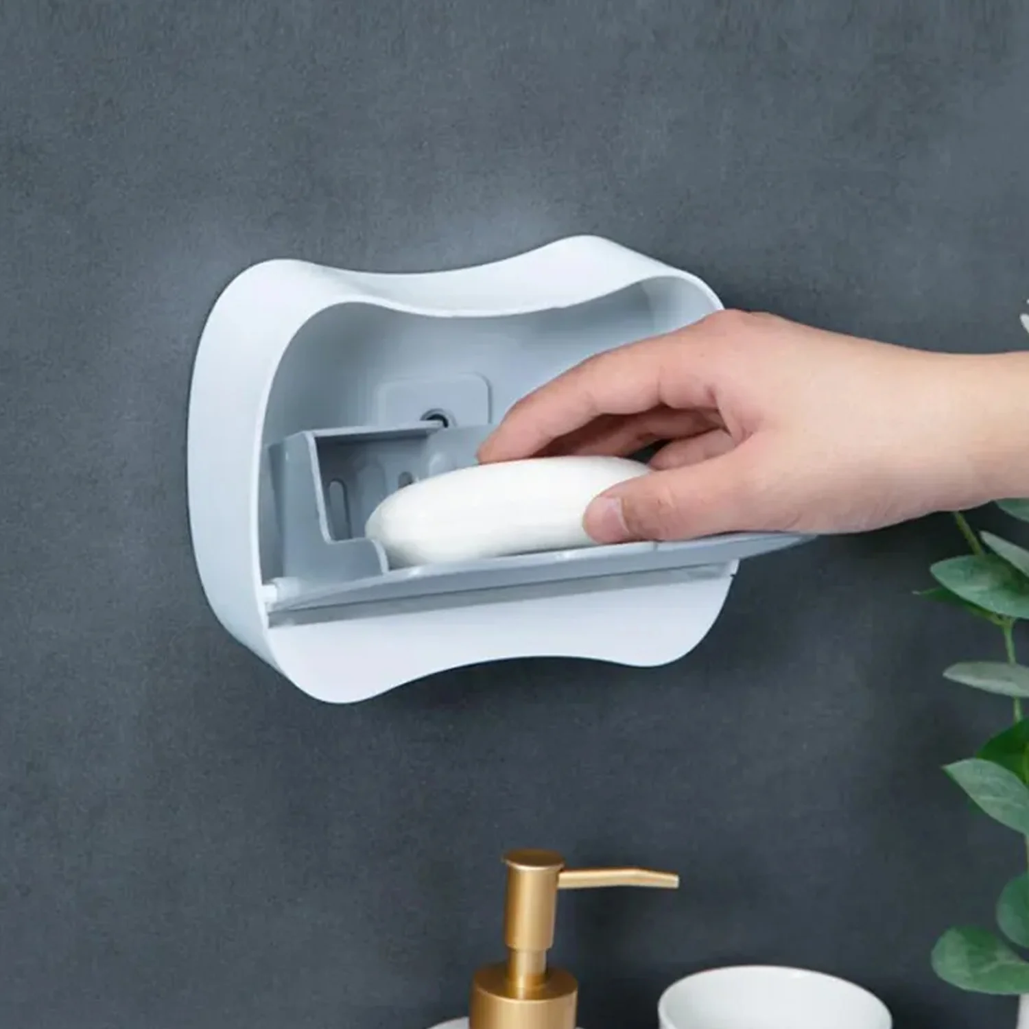 Soap Holder Travel Business Travel Hotel Portable Wall-mounted Soap Box (1 Pc) - Image 3