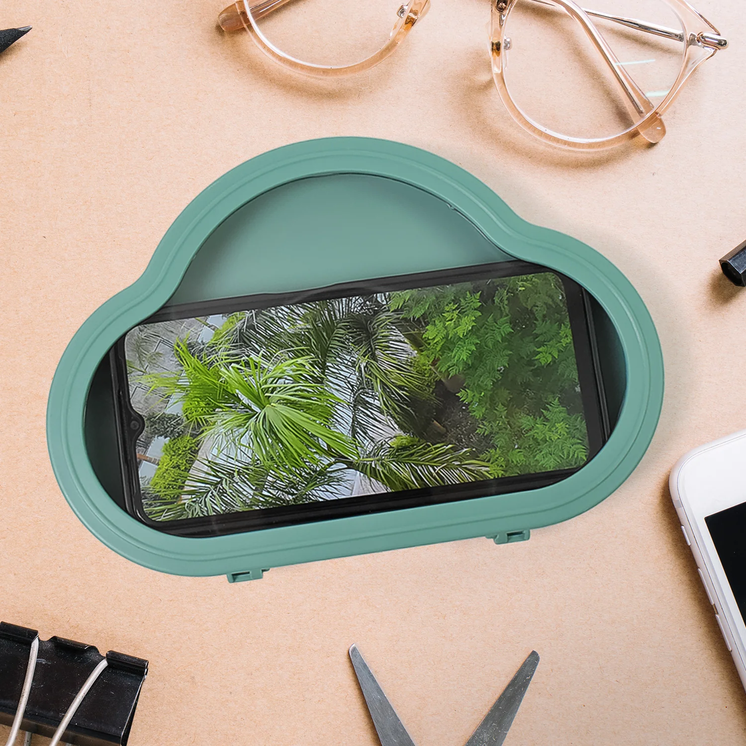Smartphone / Mobile Stand, Waterproof Case, Smartphone Stand (1 Pc / Green colour) - Image 4