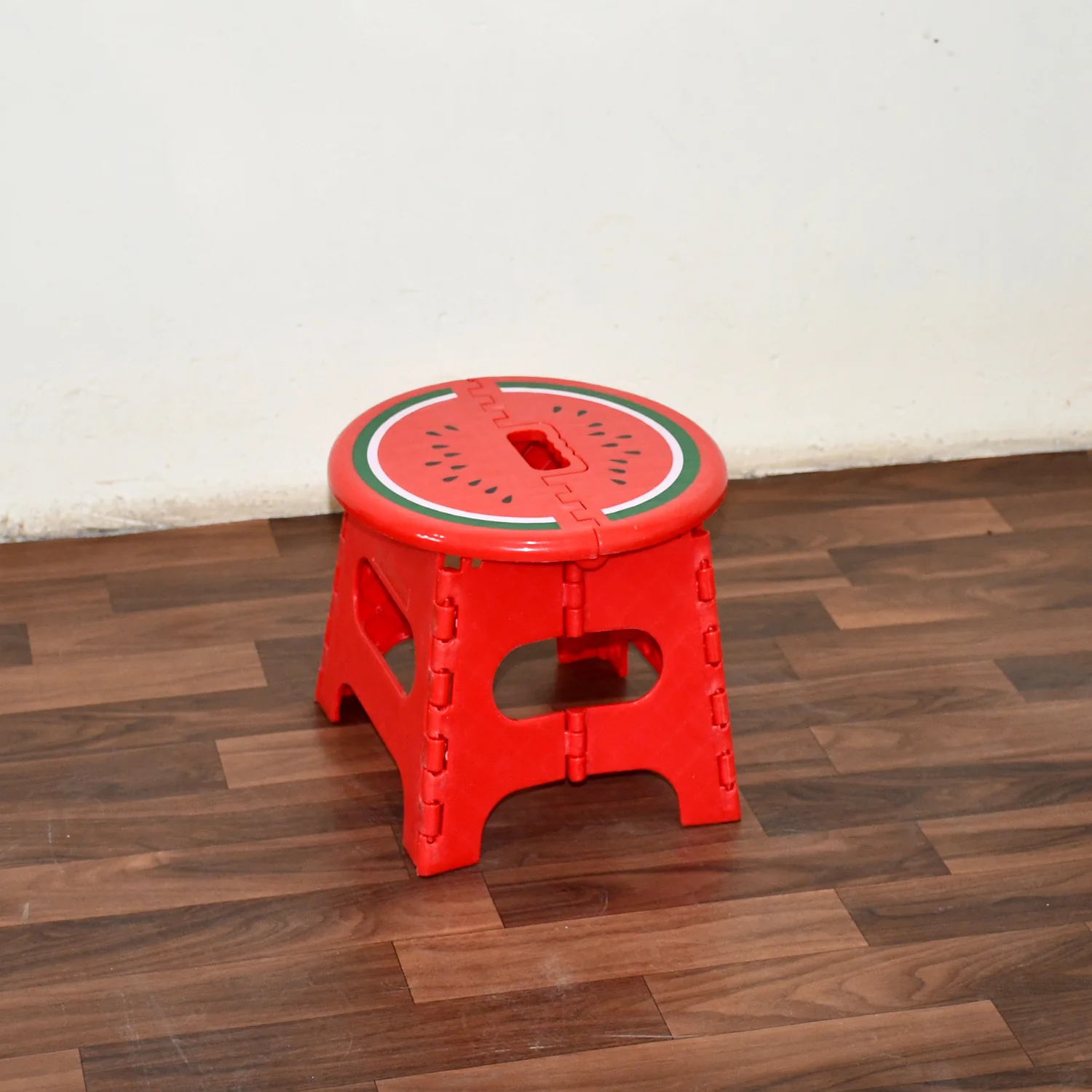 Mix Color Creative Thickening Folding Stool, Fruit Pattern Plastic Low Stool for Kindergarten Small Bench Hinge Handle Design,Learn Game Children's Kids Table Indoor Household Children's Chair Lightweight - Image 5