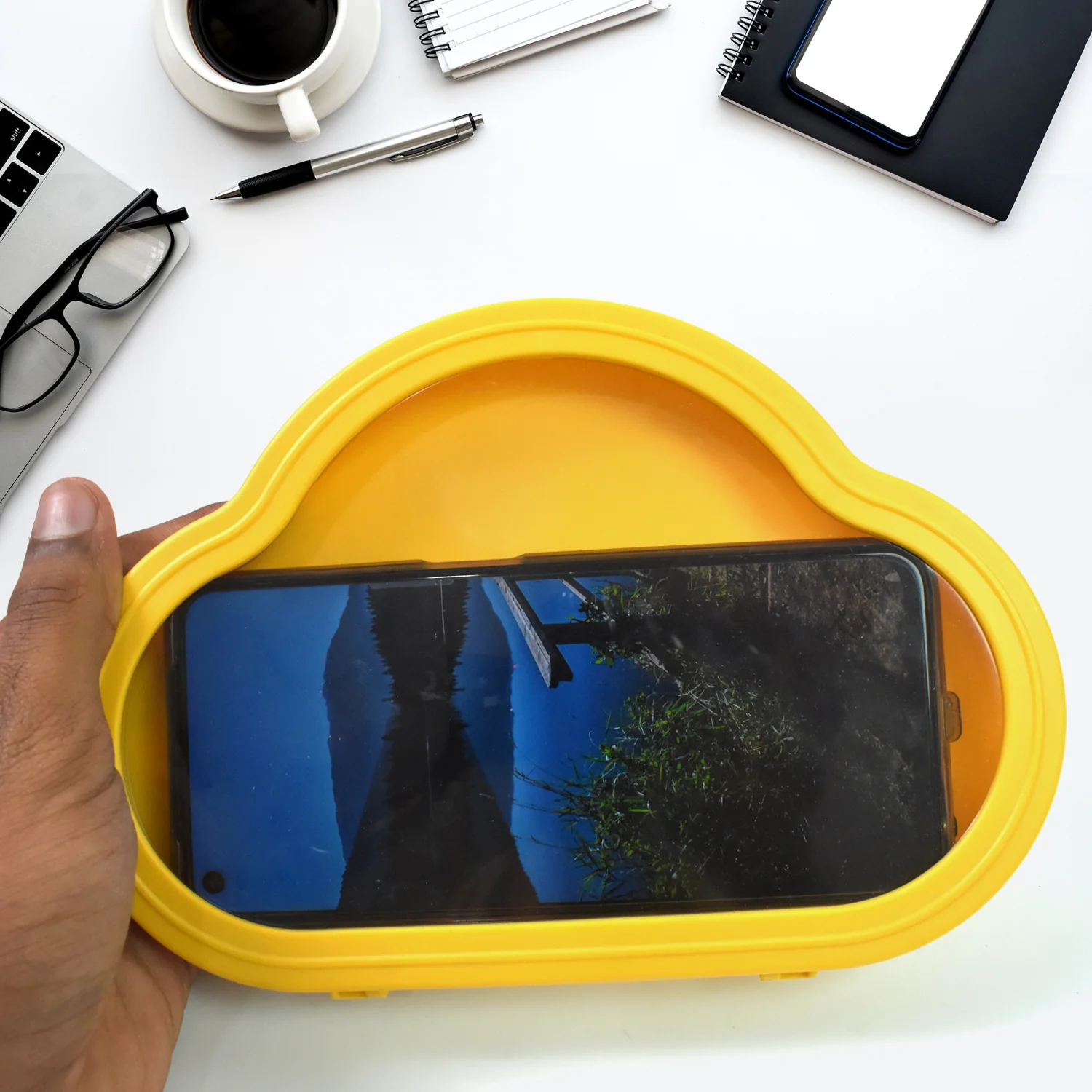 Smartphone / Mobile Stand, Waterproof Case, Smartphone Stand (1 pc / Yelllow colour) - Image 6