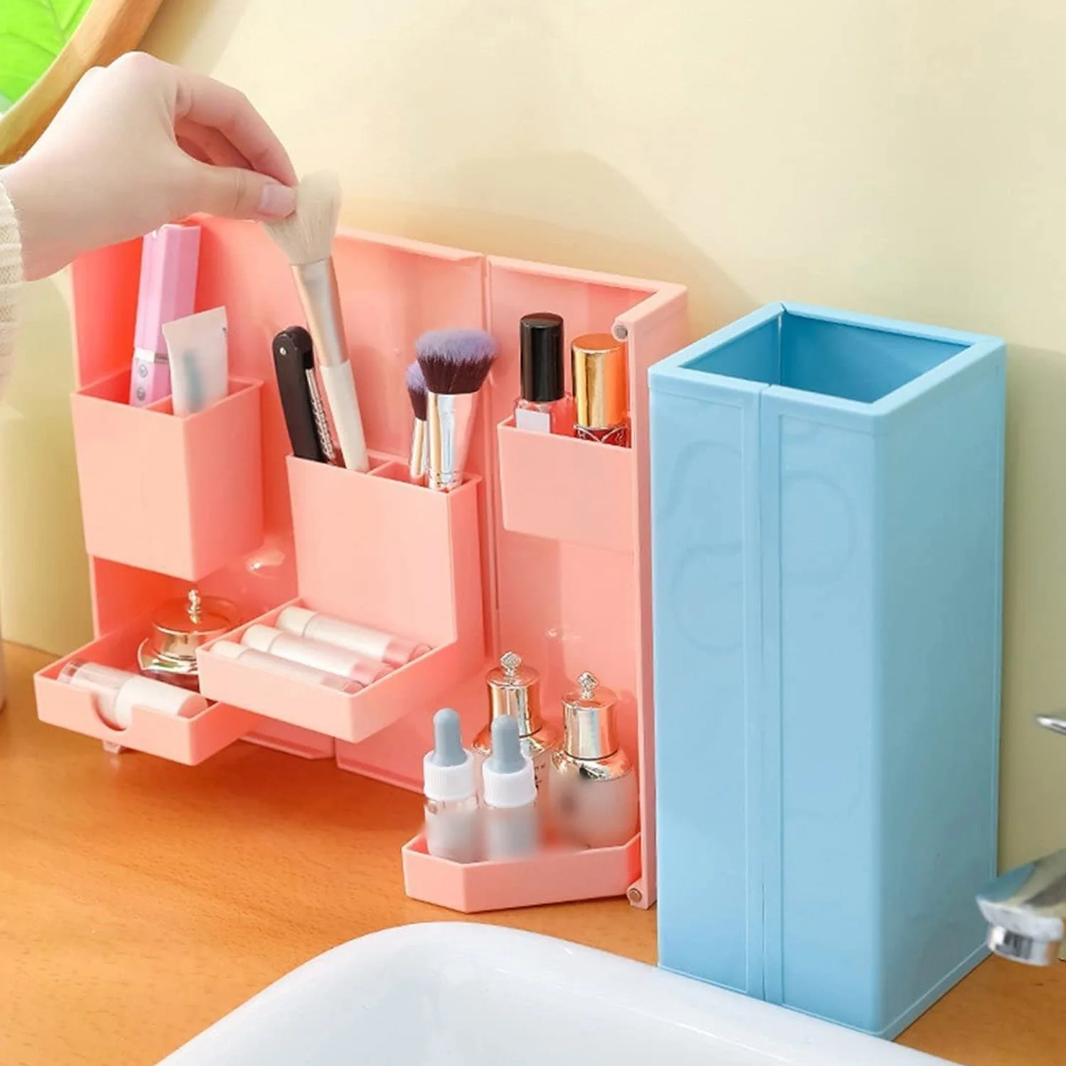 Multi-Purpose Pen Holder, Desktop Organizer Stand Case School Office Stationery - Image 3