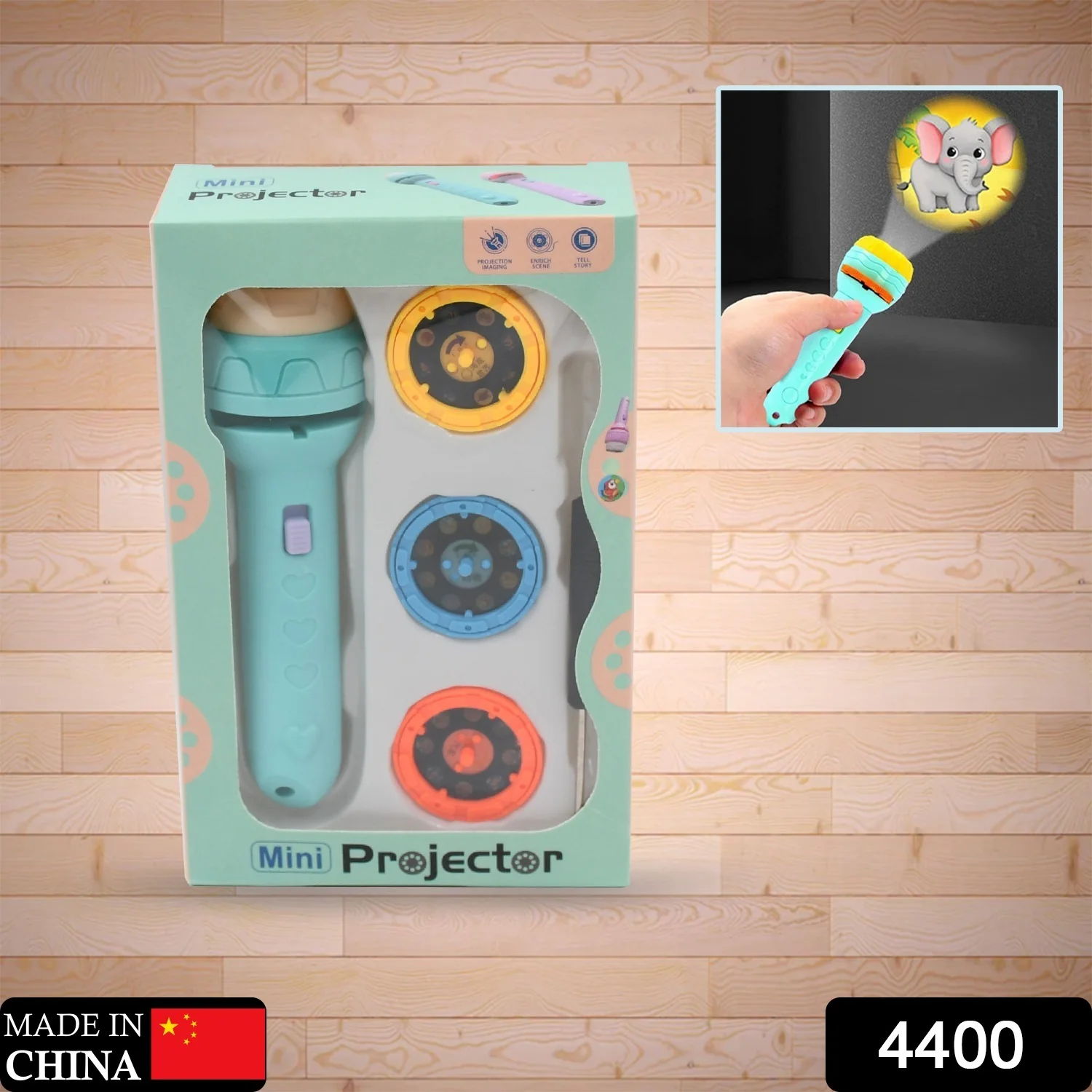 Mini Slide Projector for Kids with 3 Slide and Animated Pattern Learning Toy - Image 2