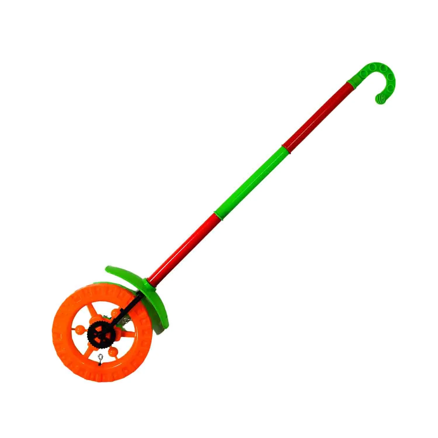 Plastic Single Wheel Push Run toy handle and two lights on wheel. push toy for Kids - Image 4