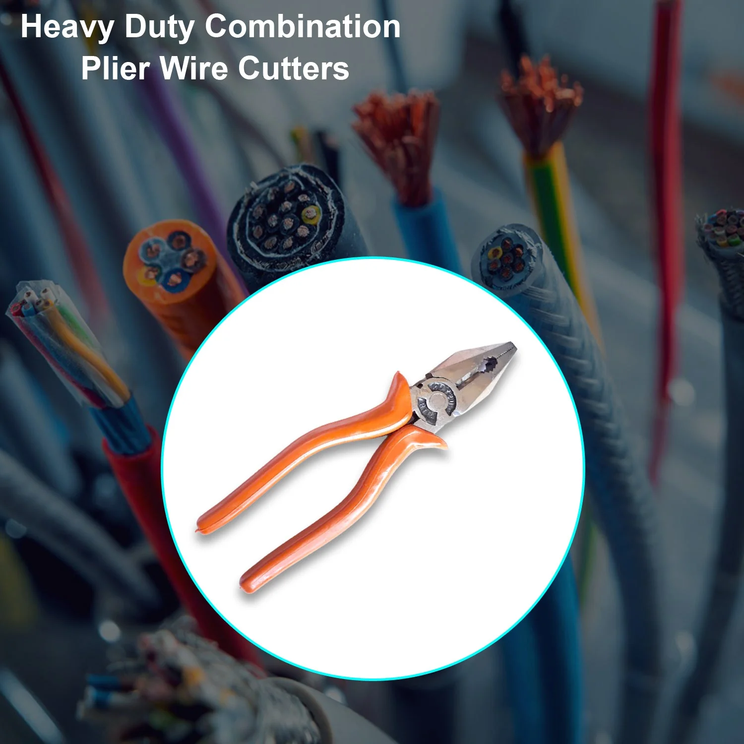 Heavy Duty Combination Plier Wire Cutters - Image 5