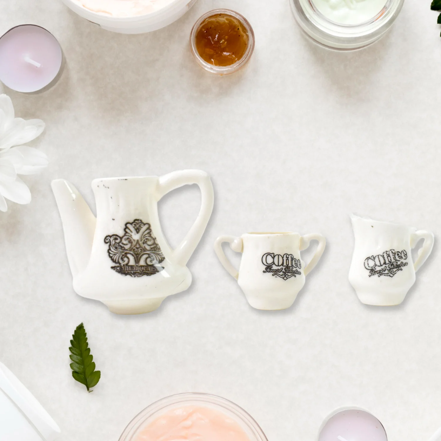 Tickles Tea toy Set | Coffee Kitchen Plastic Set (14 Pcs / Mix Size & Design) - Image 10