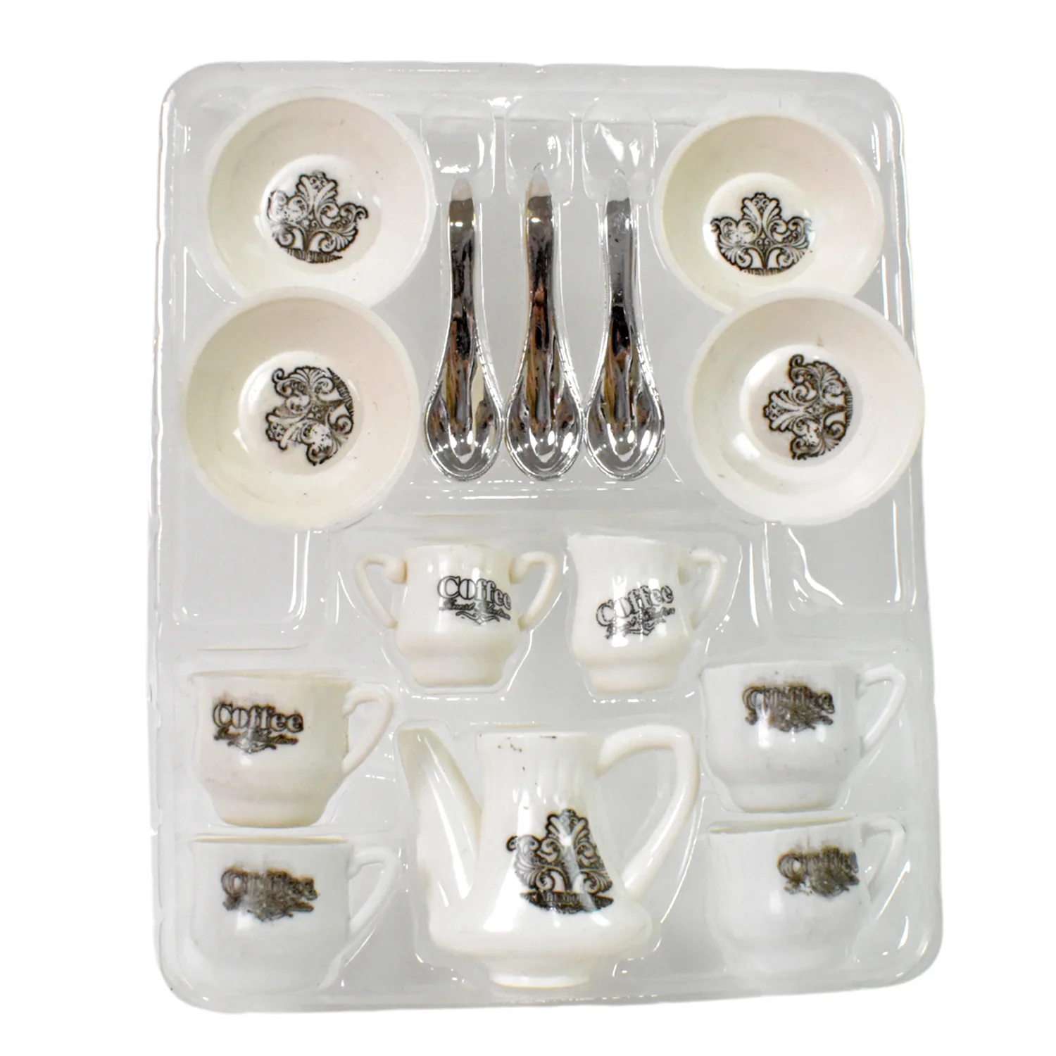 Tickles Tea toy Set | Coffee Kitchen Plastic Set (14 Pcs / Mix Size & Design) - Image 11