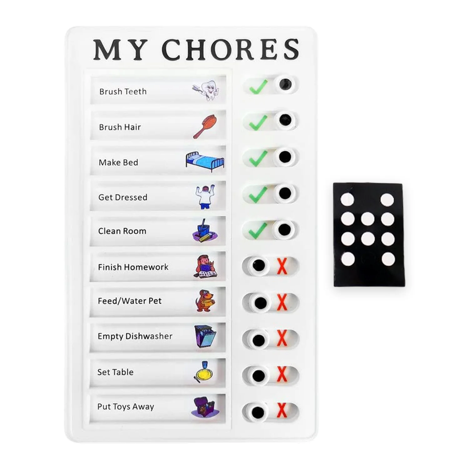 Portable Chores Note Board (20×12 cm, Mix Color) - Image 5