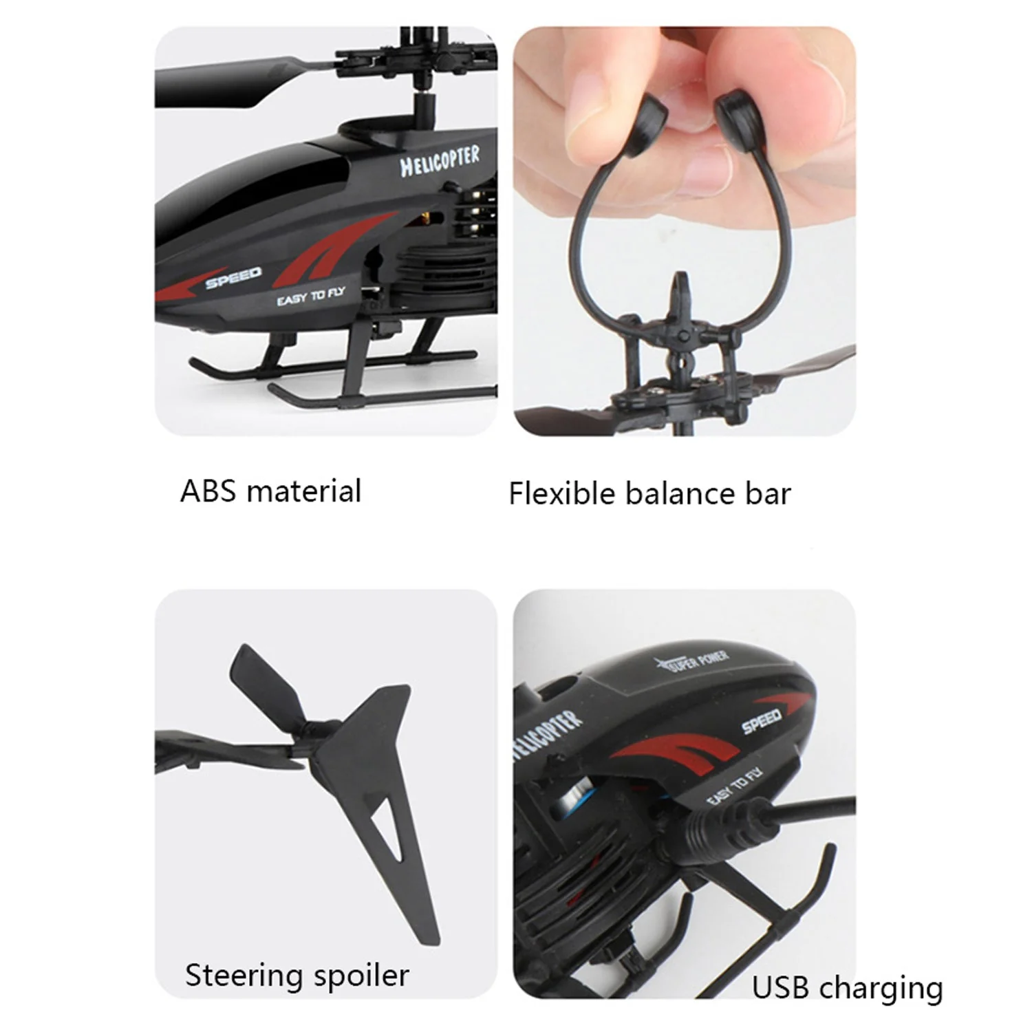 Remote Control Helicopter USB Chargeable Cable for Boy and Girl Children (Pack of 1) - Image 12