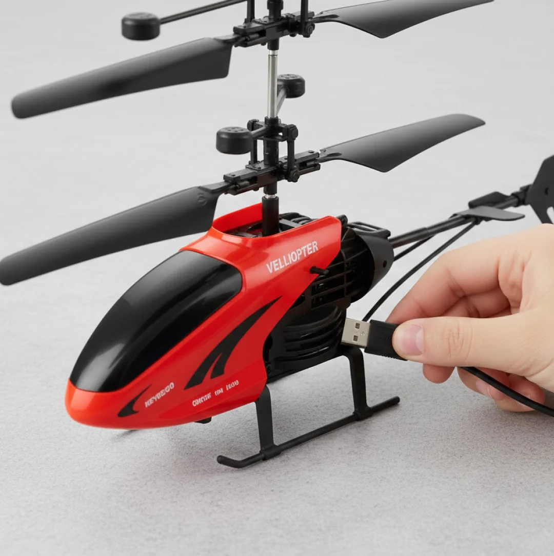 Remote Control Helicopter USB Chargeable Cable for Boy and Girl Children (Pack of 1) - Image 16