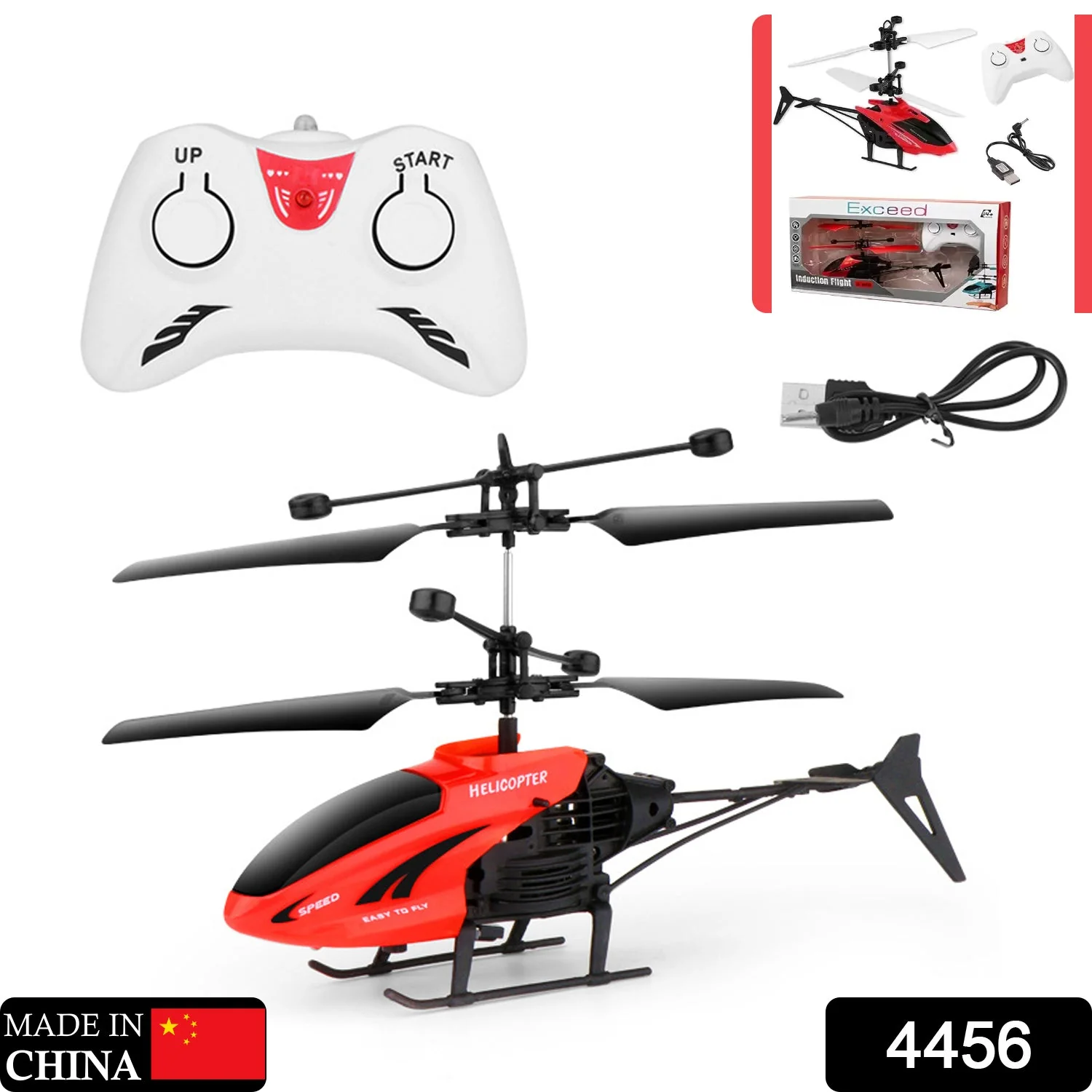 Remote Control Helicopter USB Chargeable Cable for Boy and Girl Children (Pack of 1) - Image 18