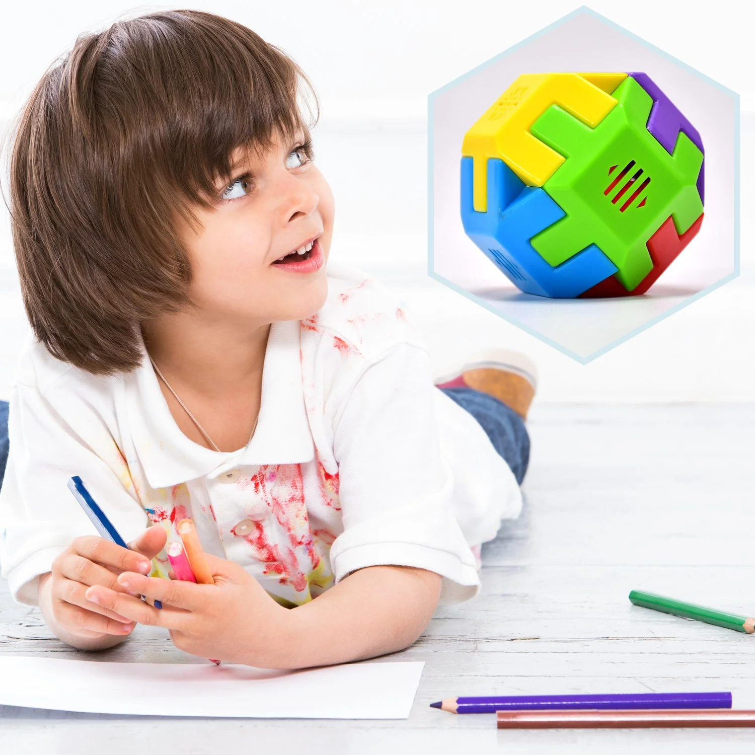 Octa Cube Activity Cube - Multicolor - Image 7