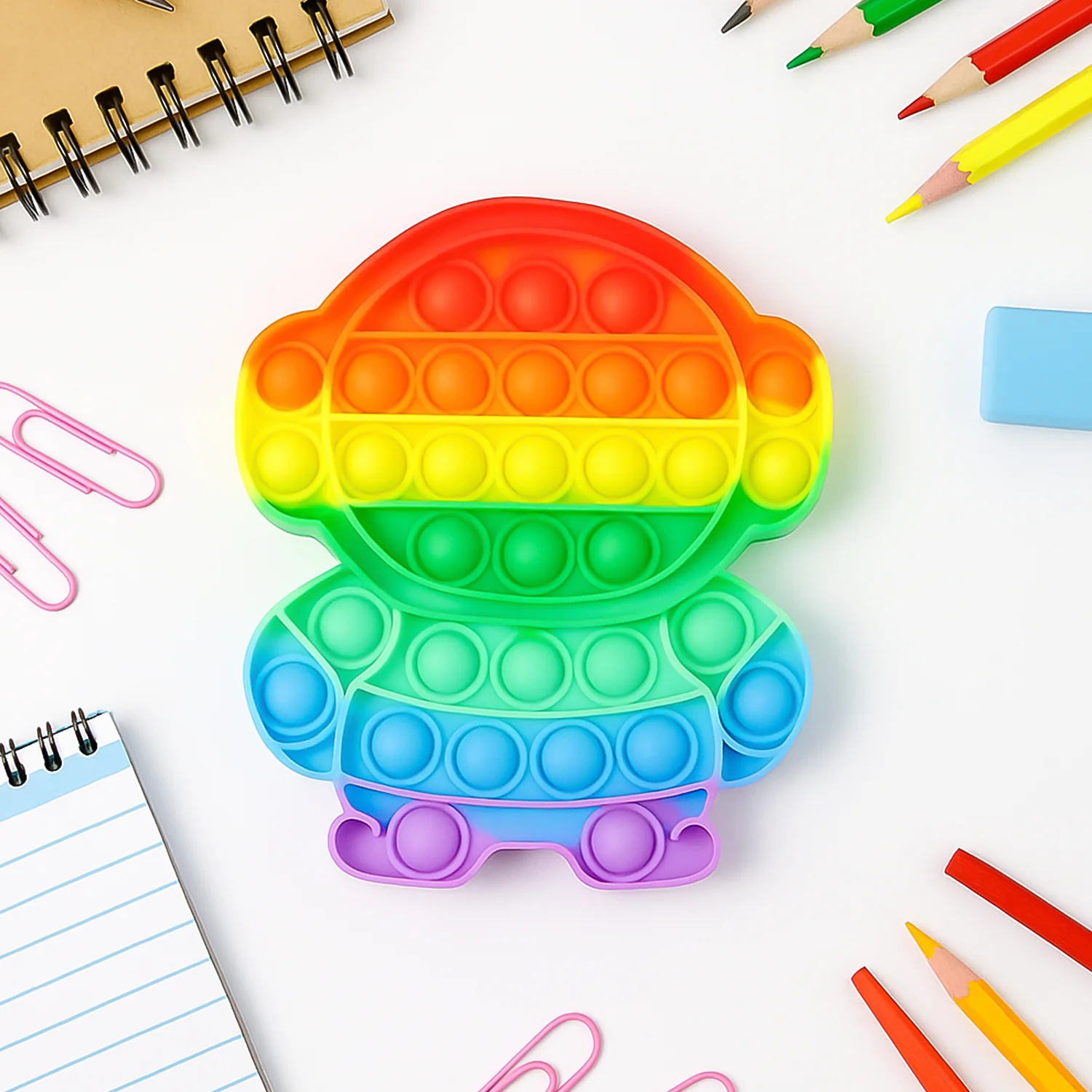 Premium Astronaut Silicone Pop It Fidget Toy (1 Pc) - Image 5