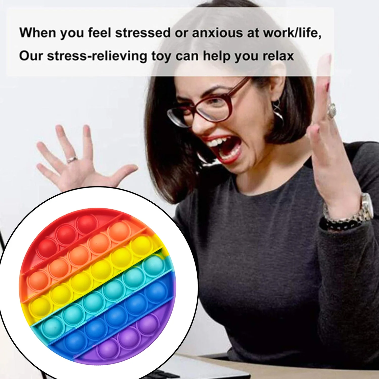 Round  it Toy For Stress Reliever Toy 1 pc - Image 9