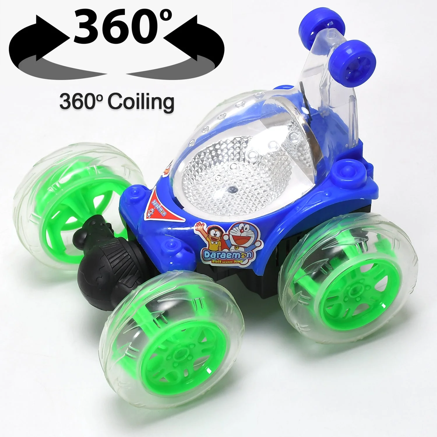 Rechargeable 360° Stunt Remote Control Car with 3D Lights & Music for Kids - Image 8