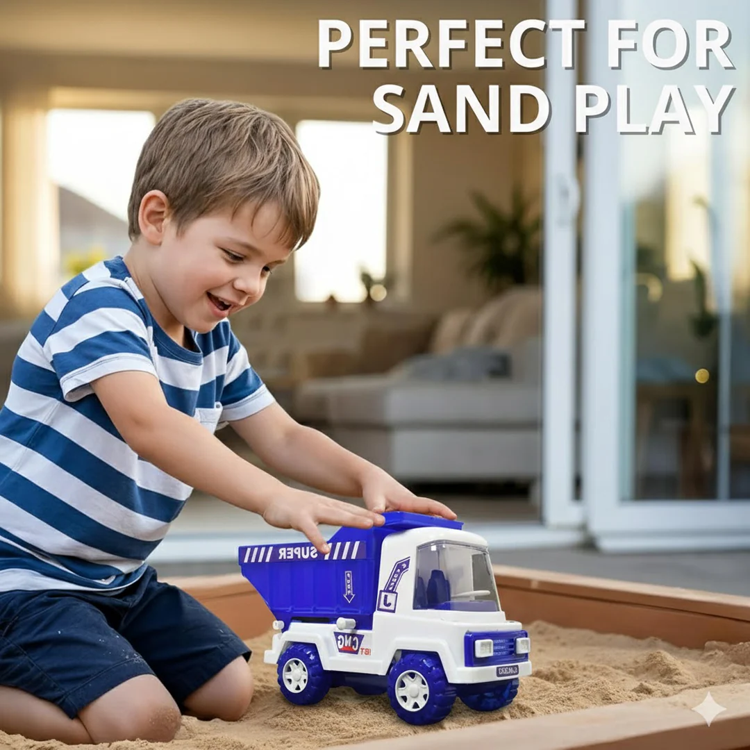Big Friction Powered Dumper Truck Toy for Kids - Image 6