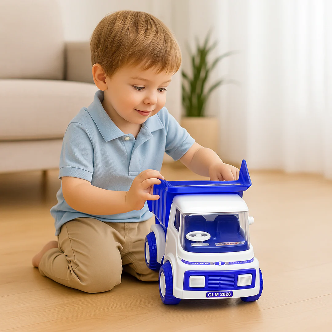 Big Friction Powered Dumper Truck Toy for Kids - Image 9